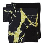 [EDGLQN001] Gueldres Set Edredon 245X230 Negro Marmoleado + Sábana