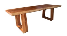 Mesa Comedor Josefina - Caoba Y Patas En Teca 2,00 x 0,80 m